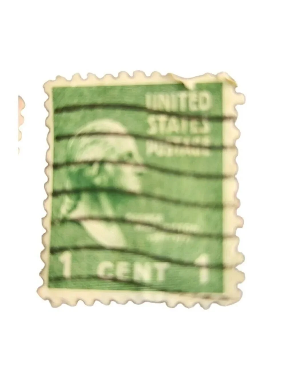 Vintage U.S. Postage Stamps Set 1¢ George Washington 2¢ John Quincy Adams 3¢ Tho